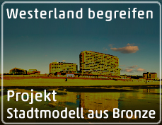 Ein Stadtmodell aus Bronze für Westerland