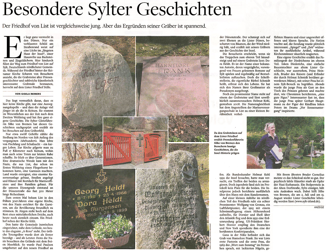 Besondere Sylter Geschichten – Lister Friedhof