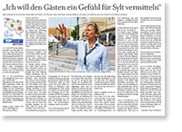 Interview mit Silke von Bremen in der SHZ, 12. Mai 2012